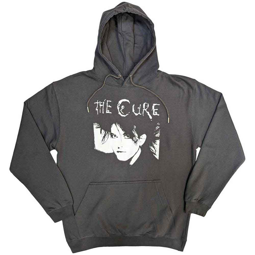 The Cure Unisex Pullover Hoodie: Robert Illustration (Grey)
