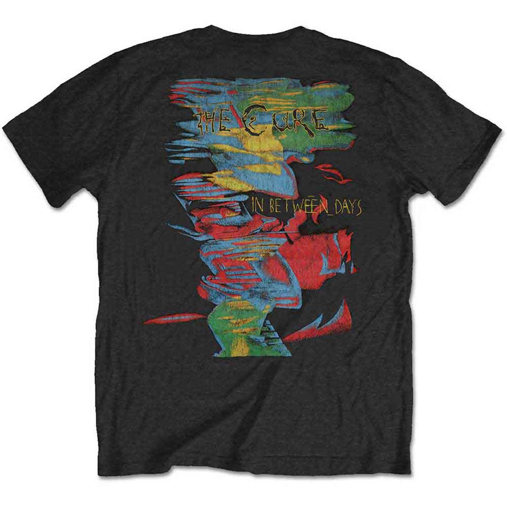 The Cure Unisex T-Shirt: In Between Days (Black) (Back Print)