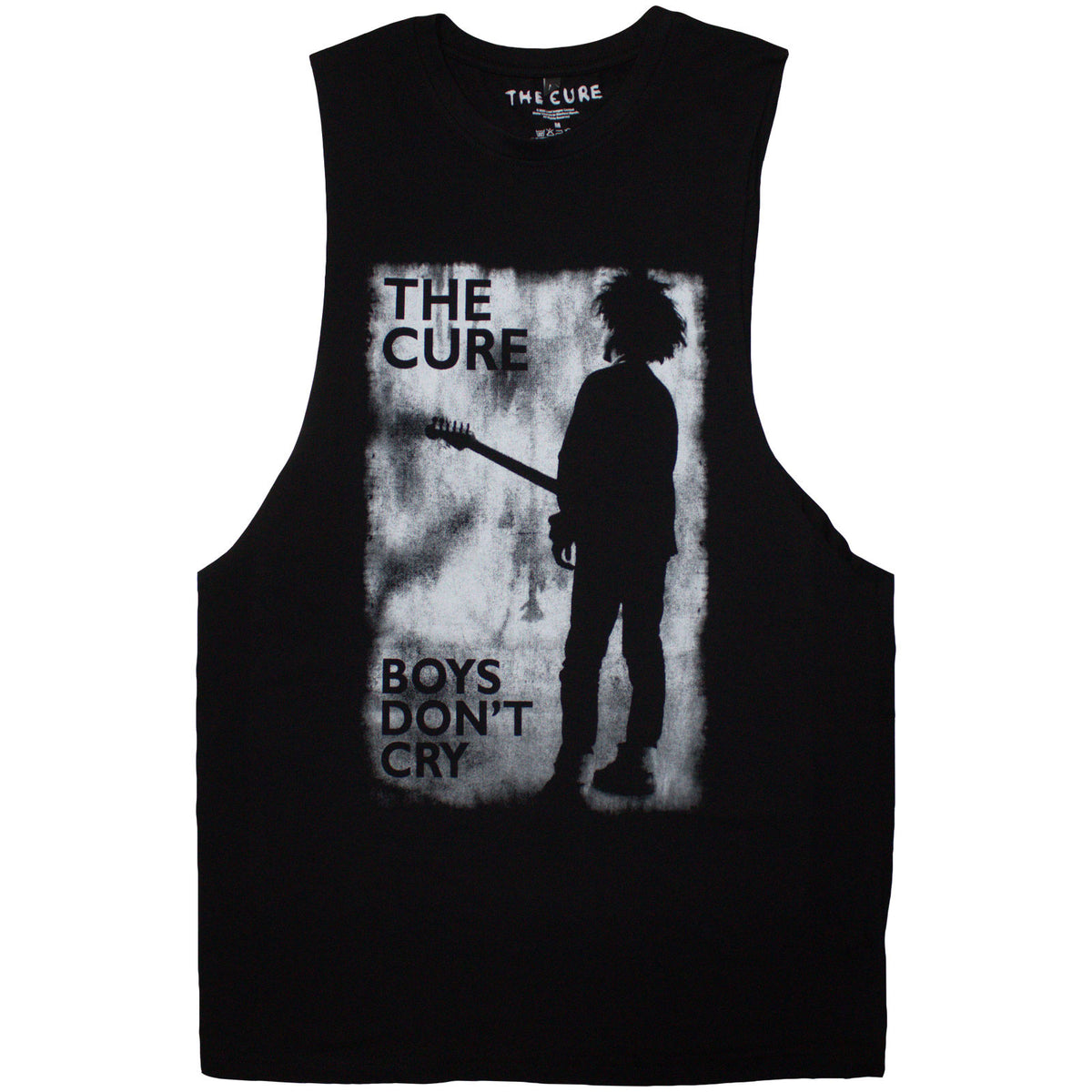 The Cure Unisex Vest T-Shirt: Boys Don't Cry B&W (Black)