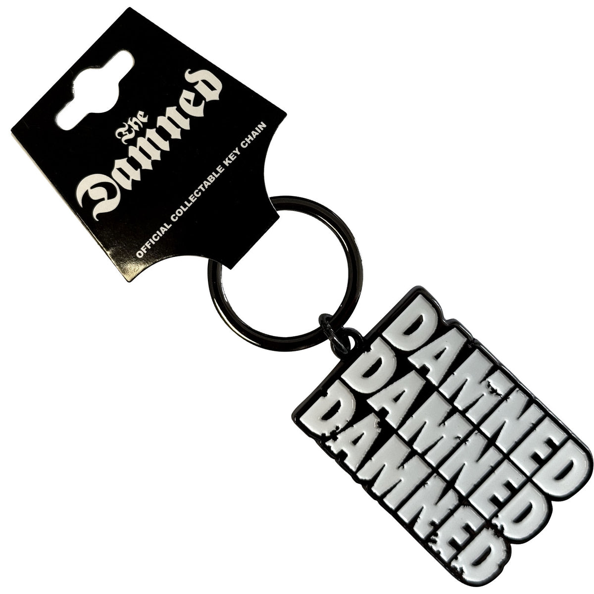 The Damned Keychain: Stacked Logo