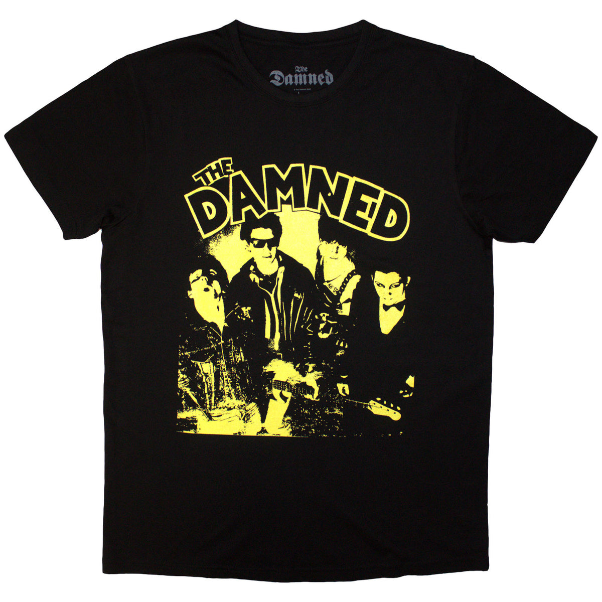 The Damned Unisex T-Shirt: New Rose Vintage (Black)