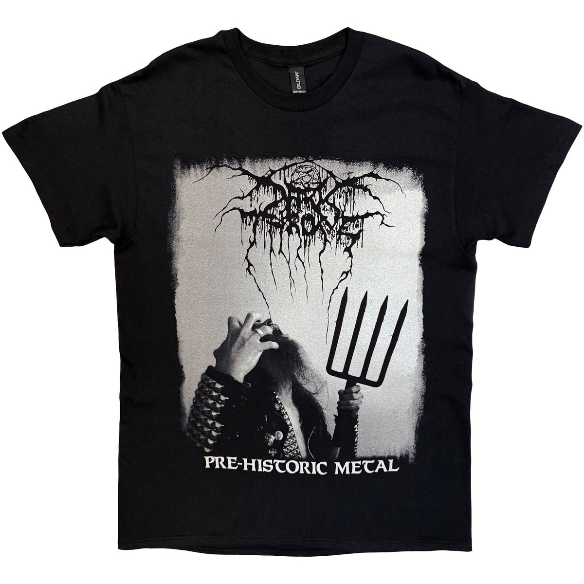 Darkthrone Unisex T-Shirt: Pre-Historic Metal (Black) (Back Print)