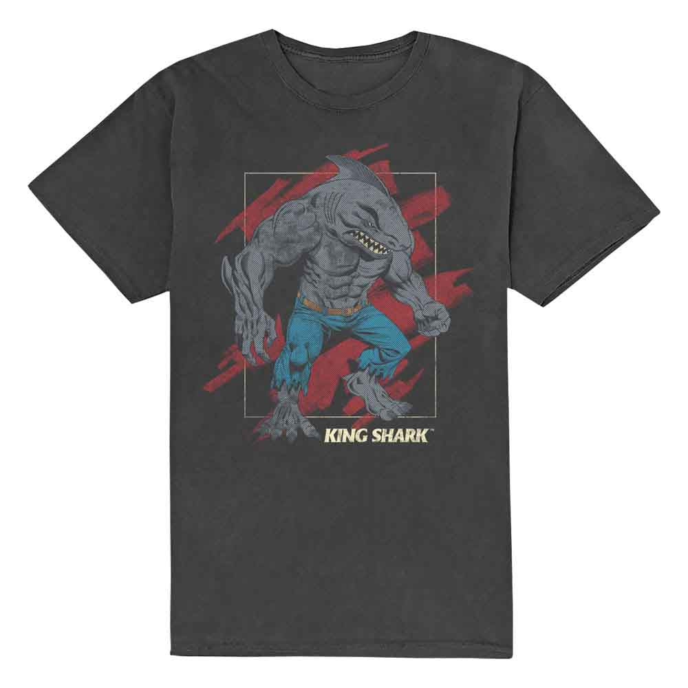 DC Comics Unisex T-Shirt: King Shark (Grey)