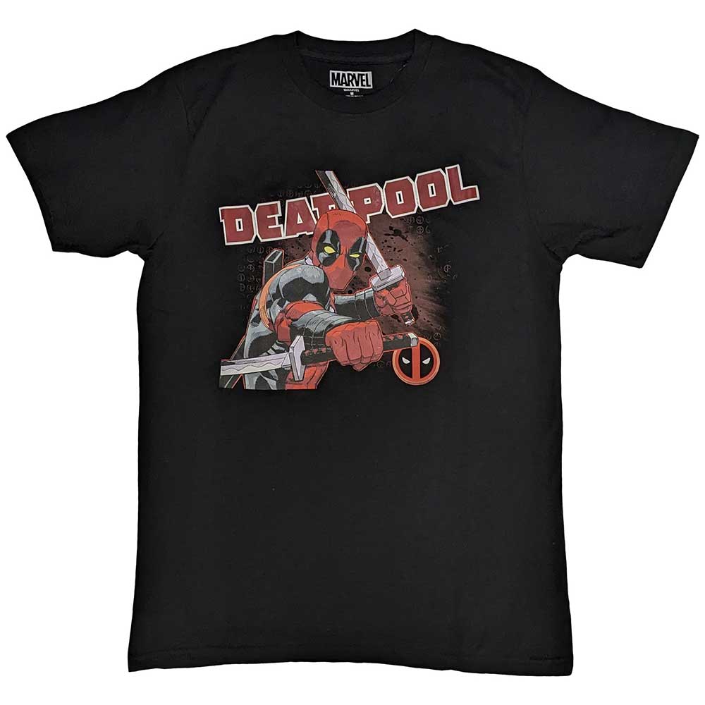 Marvel Comics Unisex T-Shirt: Deadpool Cover (Black)