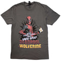 Marvel Comics Unisex T-Shirt: Deadpool & Wolverine Change Universe (Charcoal Grey)