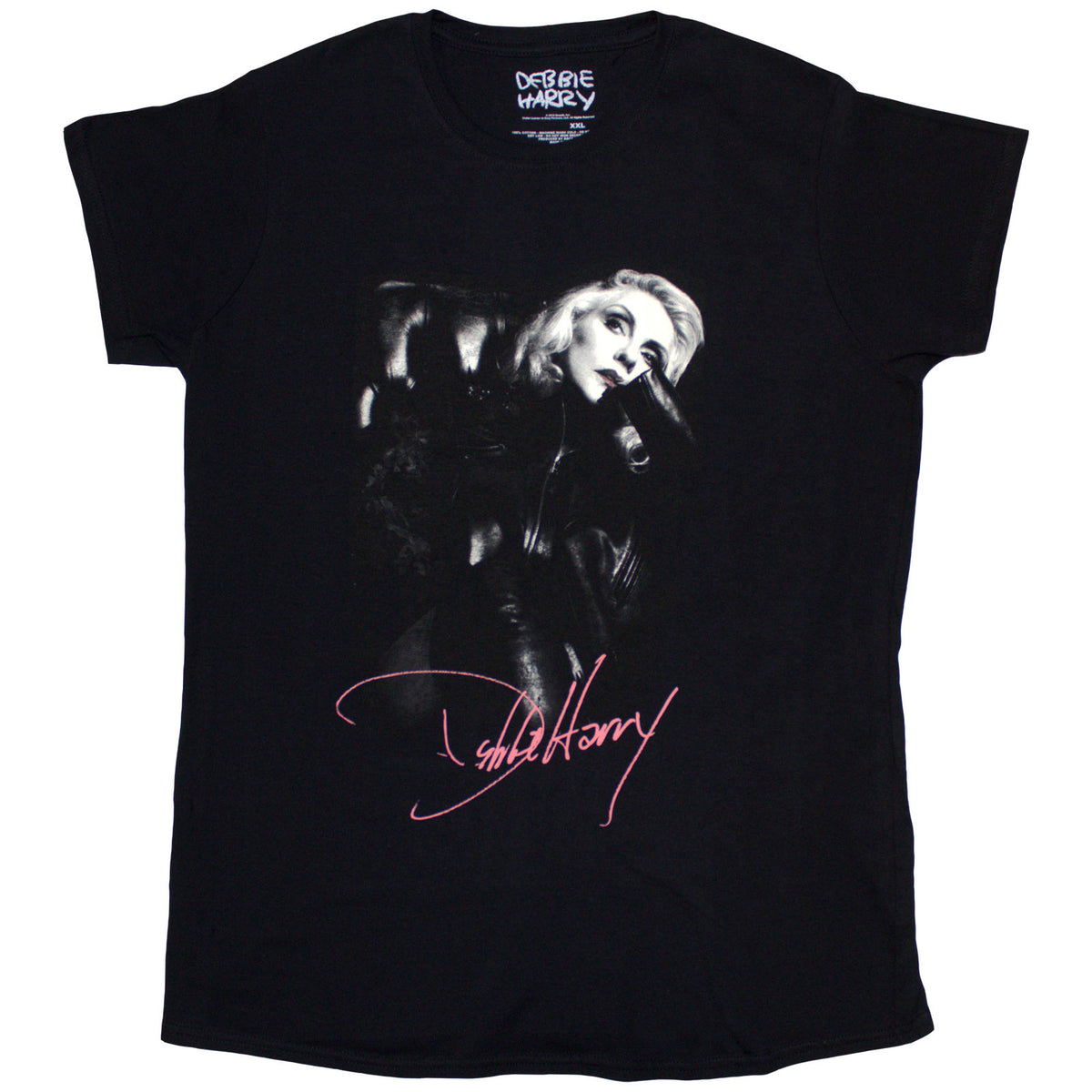 Debbie Harry Ladies T-Shirt: Leather Girl (Black)