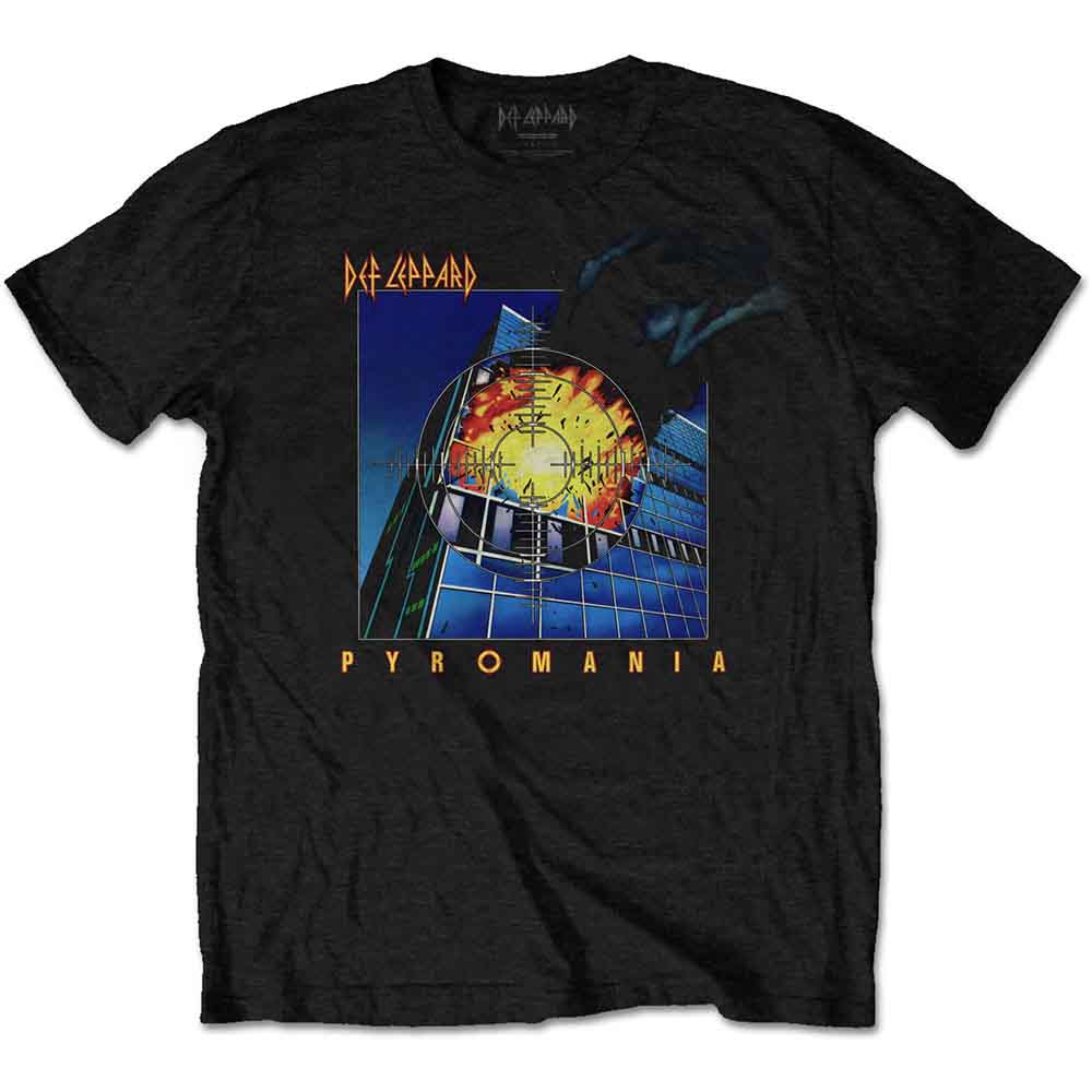 Def Leppard Unisex T-Shirt: Pyromania (Black)