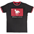 Deftones Unisex Ringer T-Shirt: Star & Pony (Black)