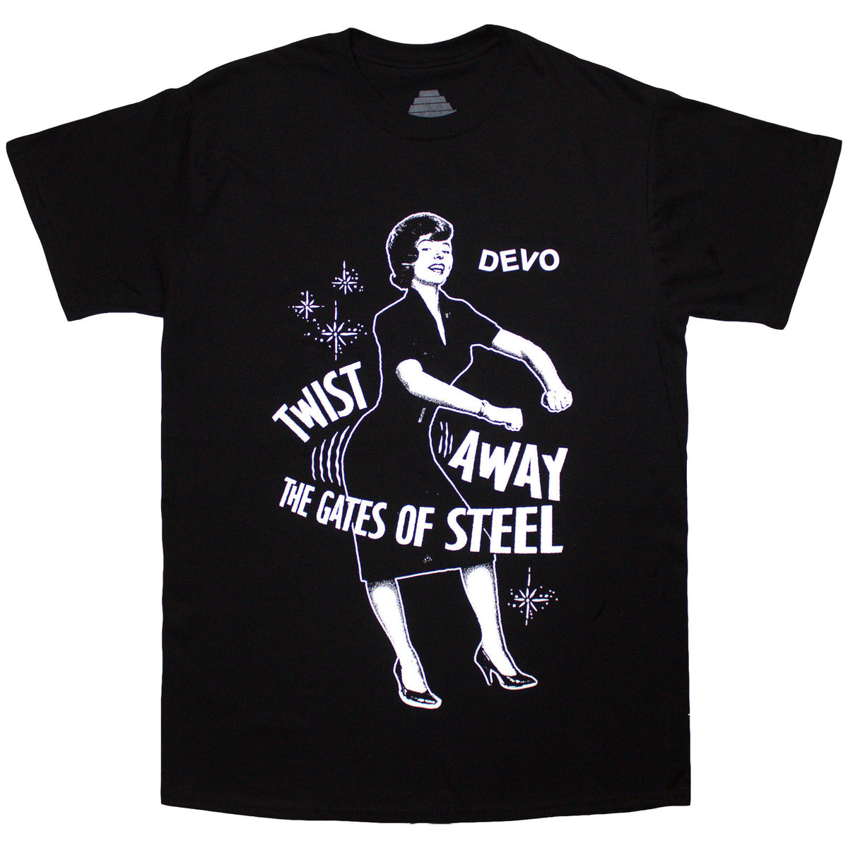 Devo Unisex T-Shirt: Twist Away (Black)