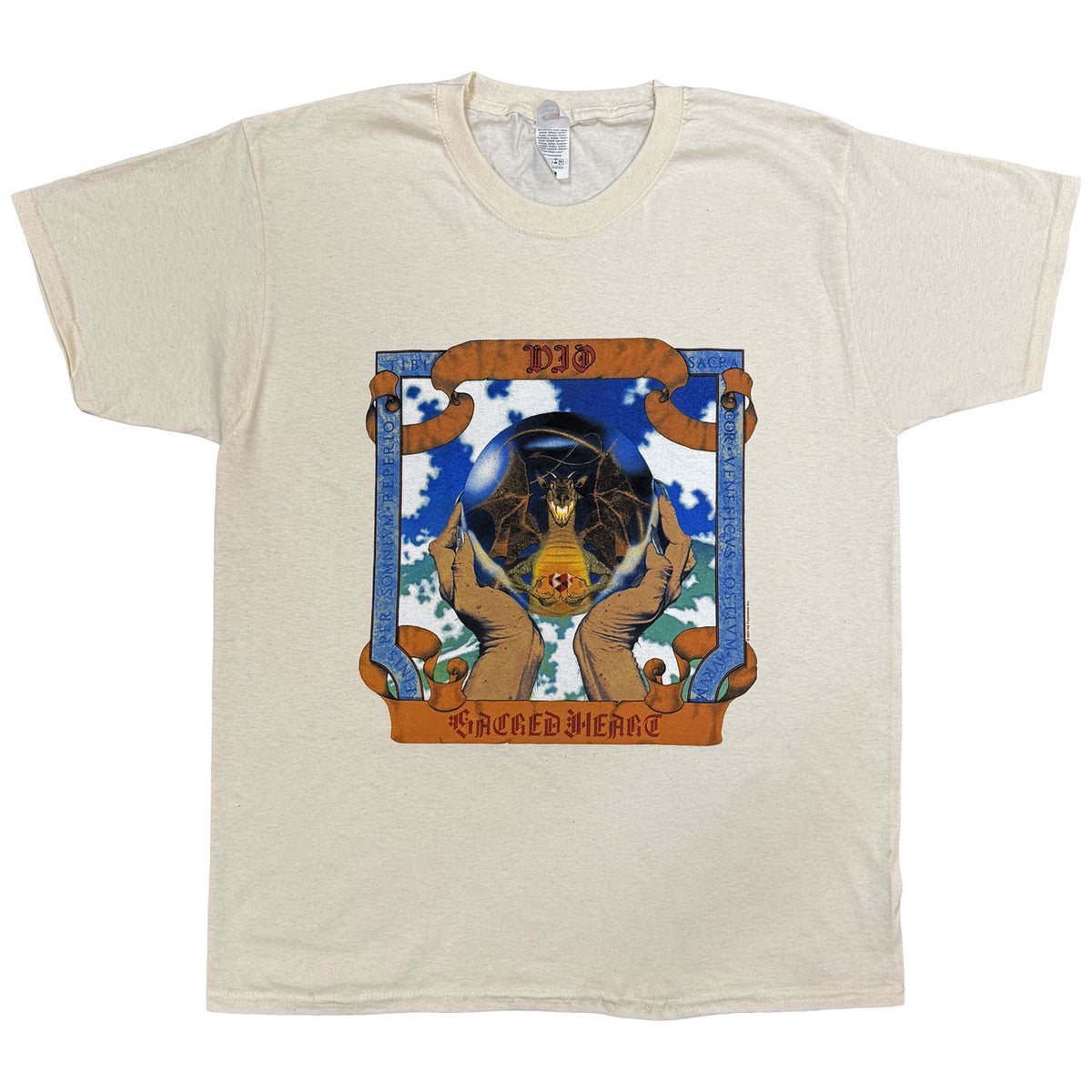 Dio Unisex T-Shirt: Sacred Heart (Natural)