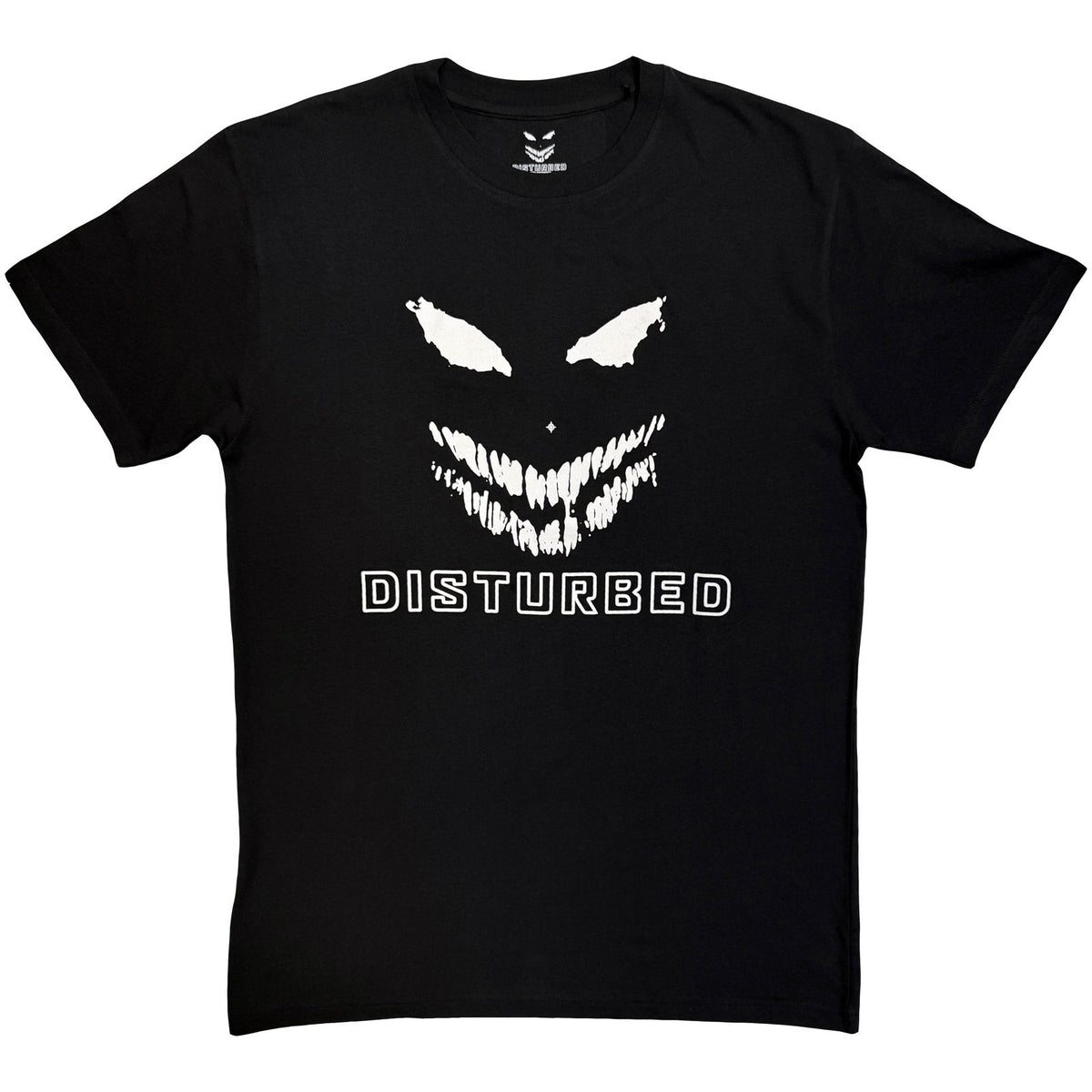Disturbed Unisex T-Shirt: Logo Mono (Black)