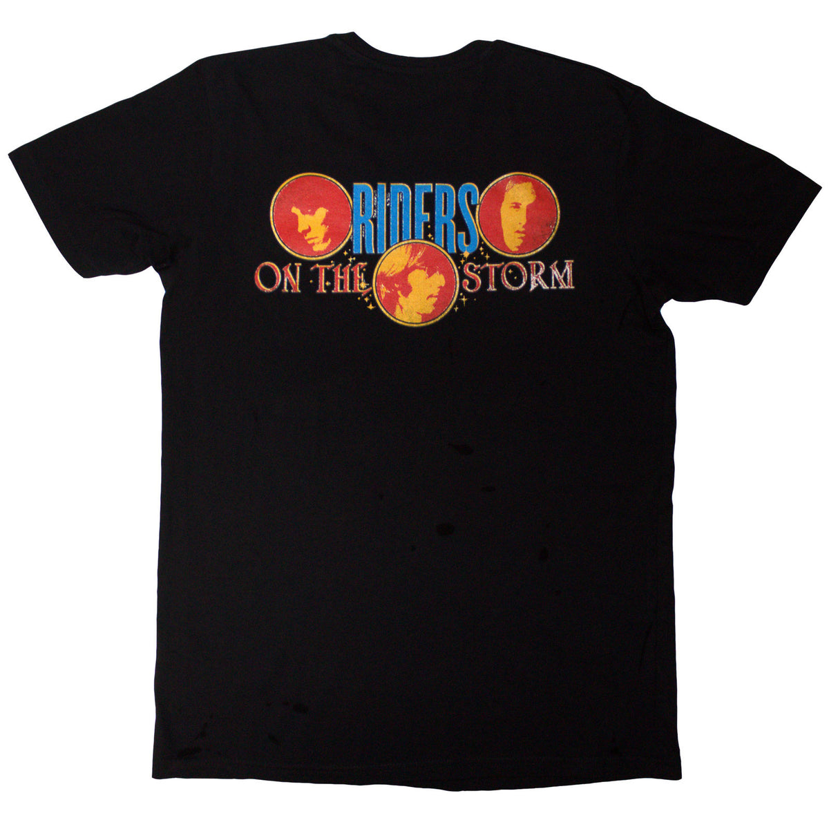The Doors Unisex T-Shirt: Riders On The Storm (Black) (Back Print)