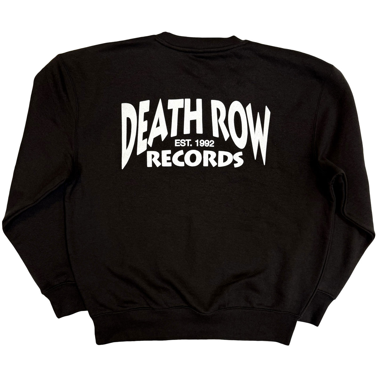 Death Row Records Unisex Sweatshirt: Logo (Black) (Back Print)