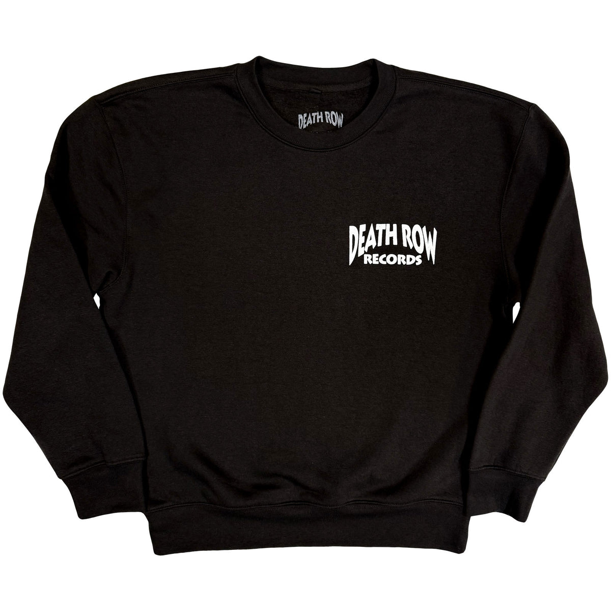 Death Row Records Unisex Sweatshirt: Logo (Black) (Back Print)