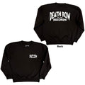 Death Row Records Unisex Sweatshirt: Logo (Black) (Back Print)
