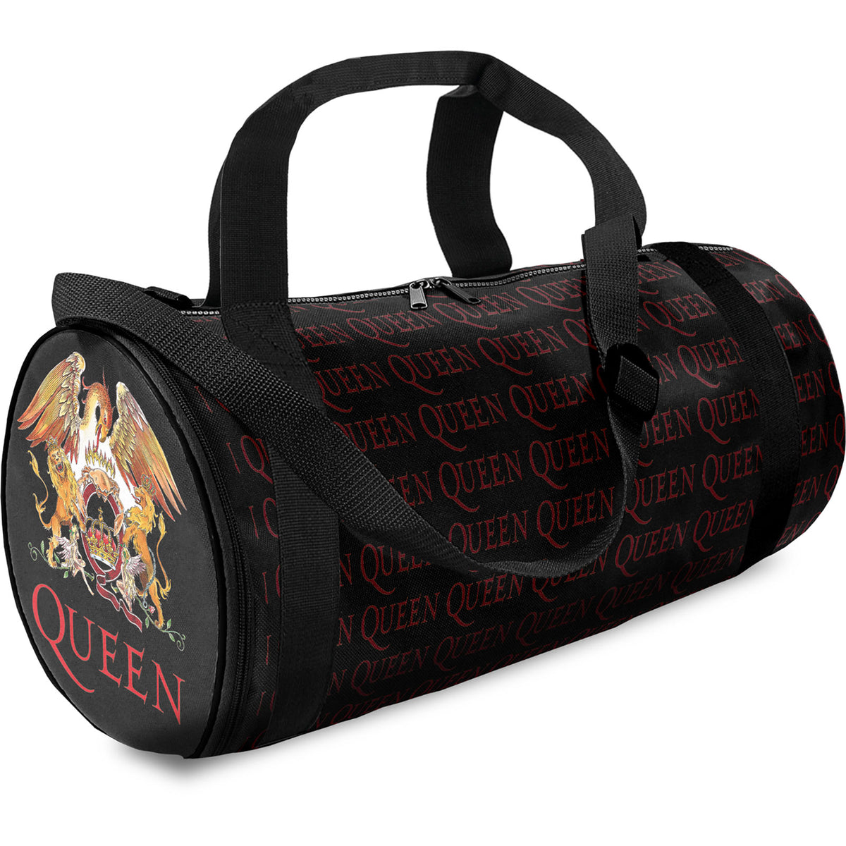 Queen Duffle Bag: Crest (Black)