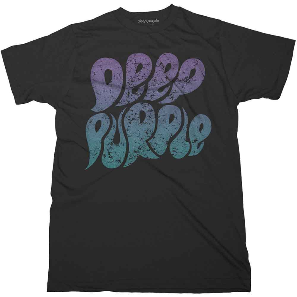 Deep Purple: Bubble Logo Unisex T-Shirt (Black)