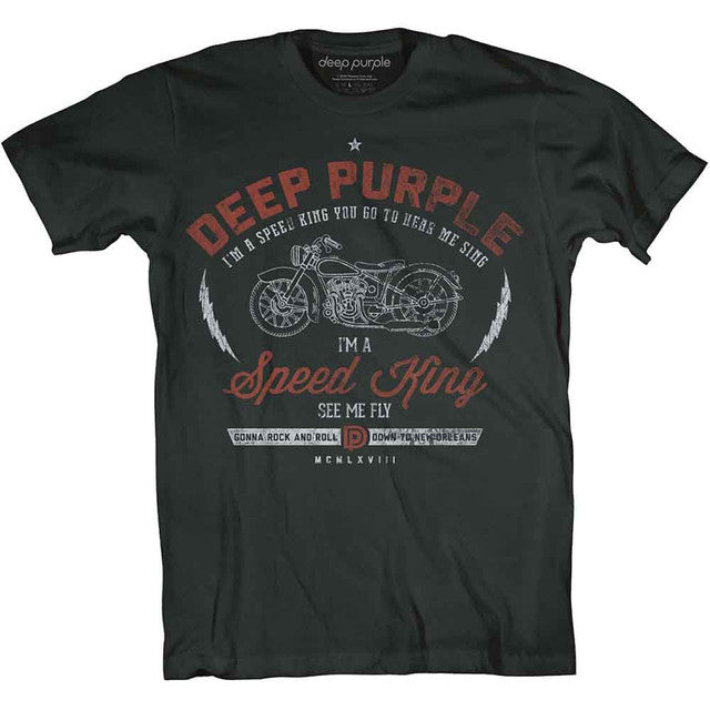 Deep Purple: Speed King Unisex T-Shirt (Black)