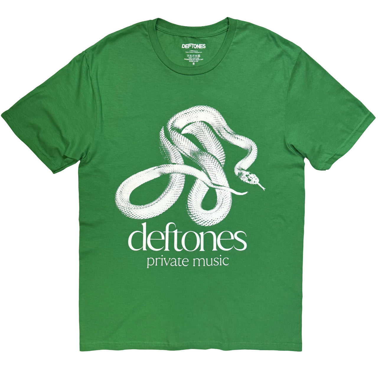 Deftones: Private Music Mono Unisex T-Shirt (Green)