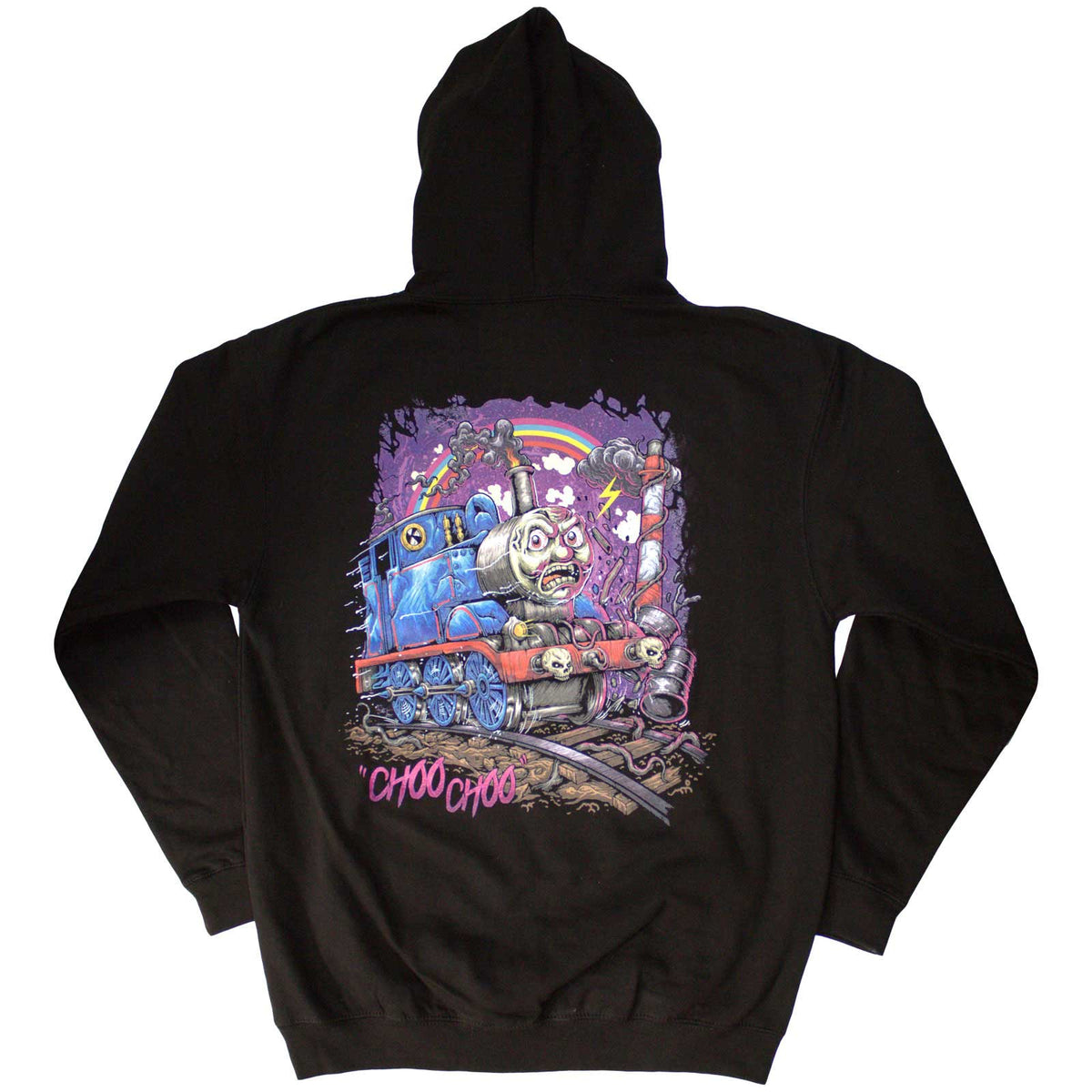 Electric Callboy Unisex Pullover Hoodie: Choo Choo (Black) (Back Print)