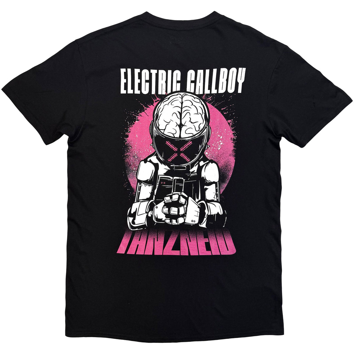 Electric Callboy Unisex T-Shirt: Tanzneid Robot (Black) (Back Print)