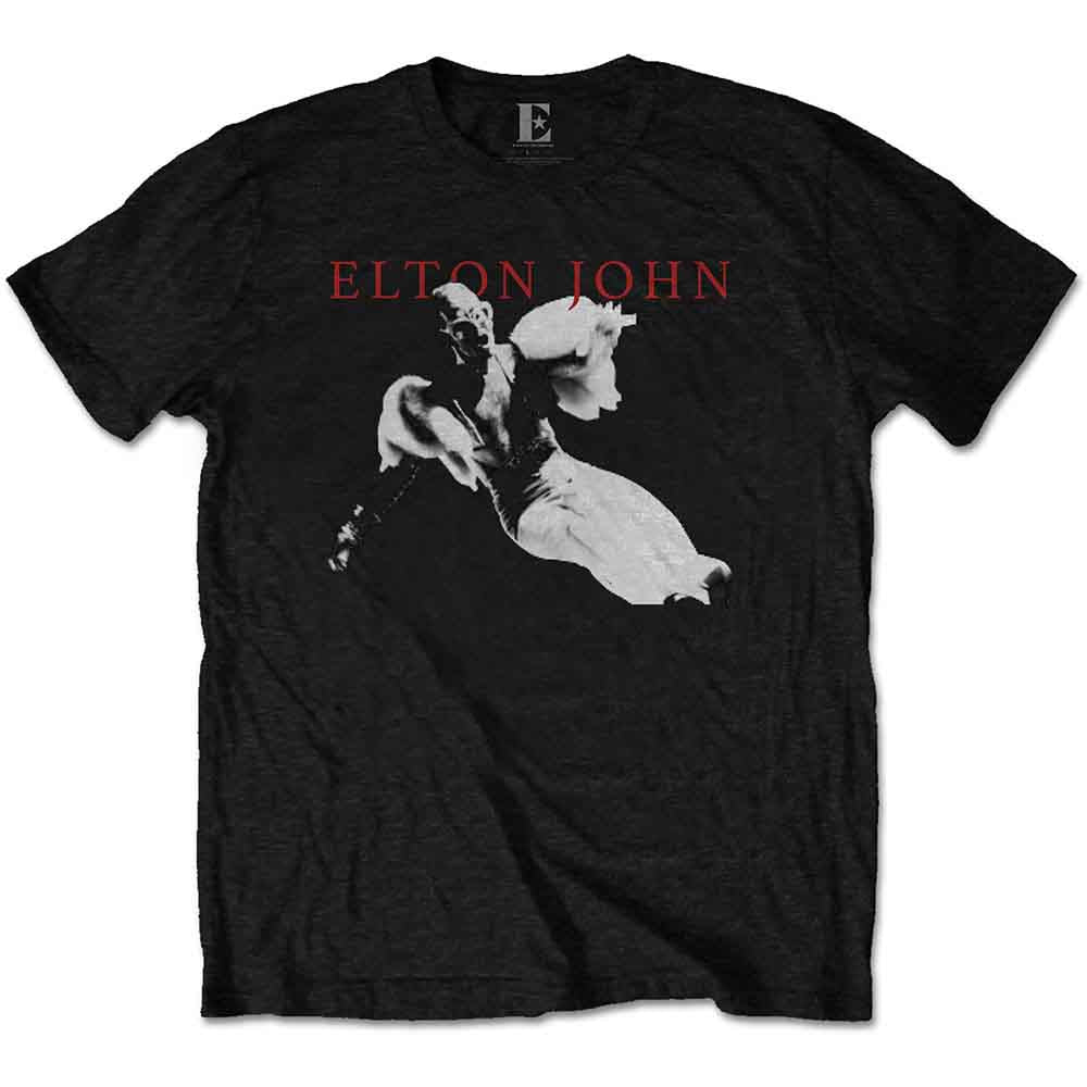 Elton John Unisex T-Shirt: Homage 1 (Black)