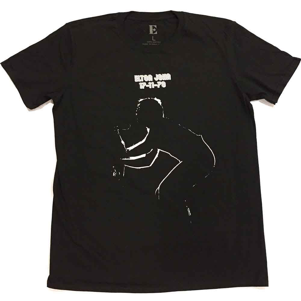 Elton John Unisex T-Shirt: 17.11.70 Album (Black)