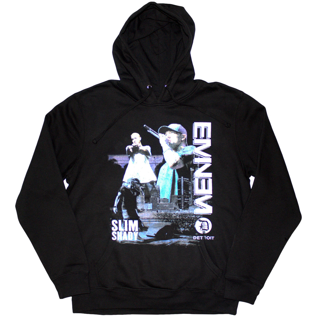 Eminem Unisex Pullover Hoodie: Detroit (Black)