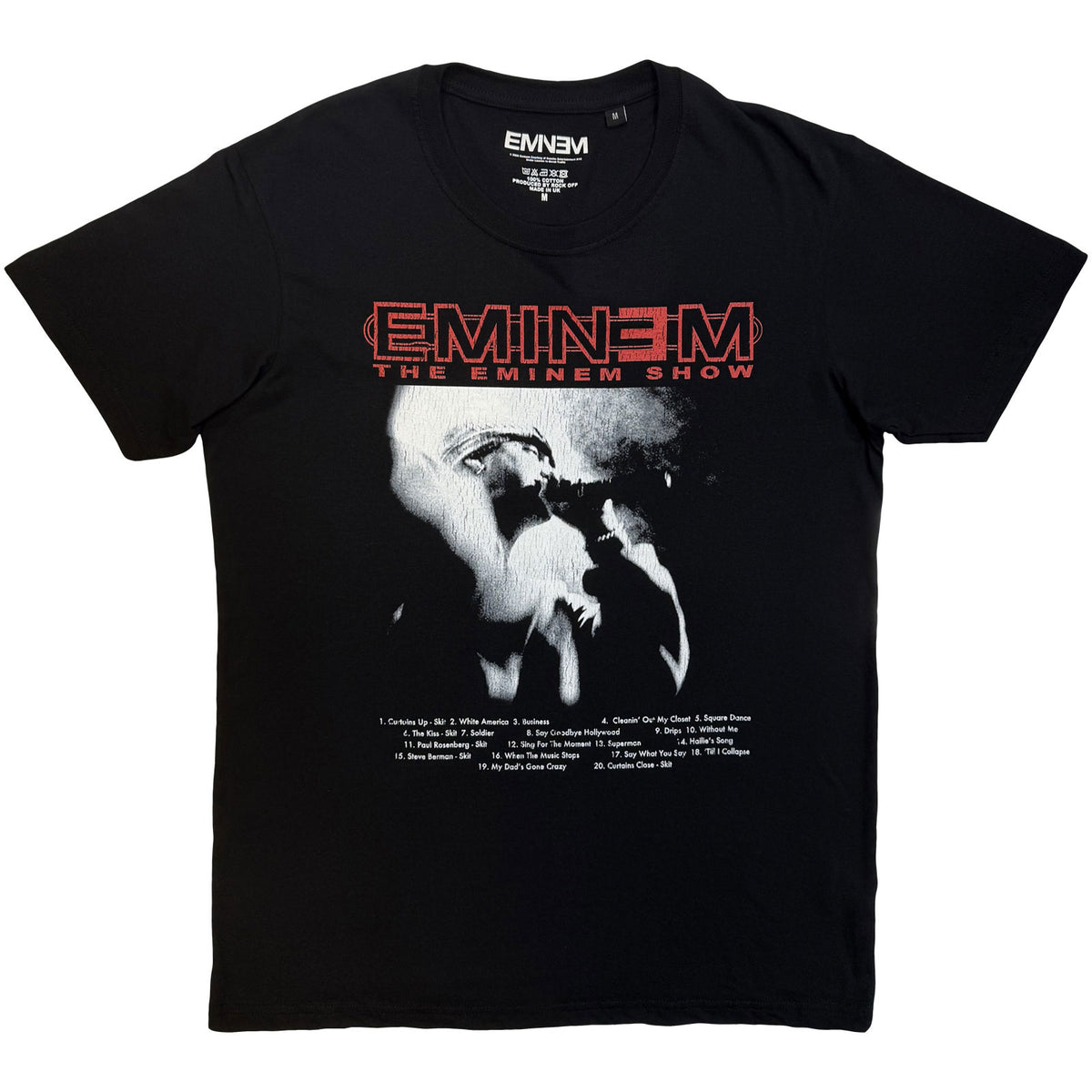 Eminem Unisex T-Shirt: Eminem Show (Black) (Back Print)