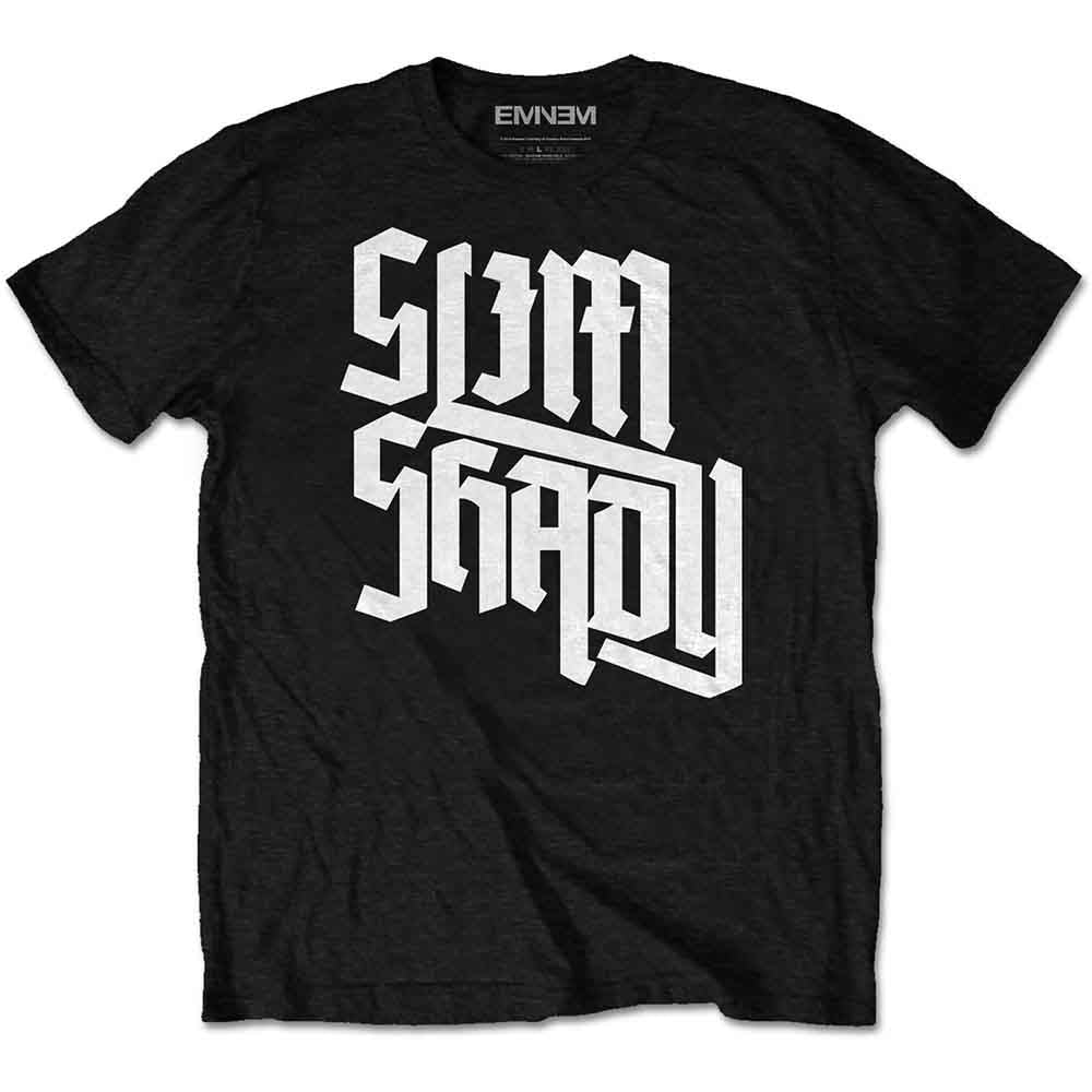 Eminem Unisex T-Shirt: Shady Slant (Black)