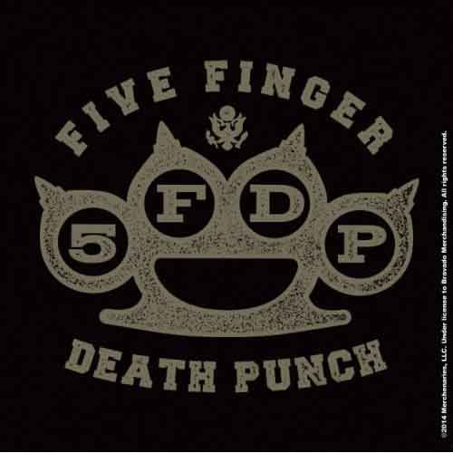 Five Finger Death Punch Single Cork Coaster: Brass Knuckle