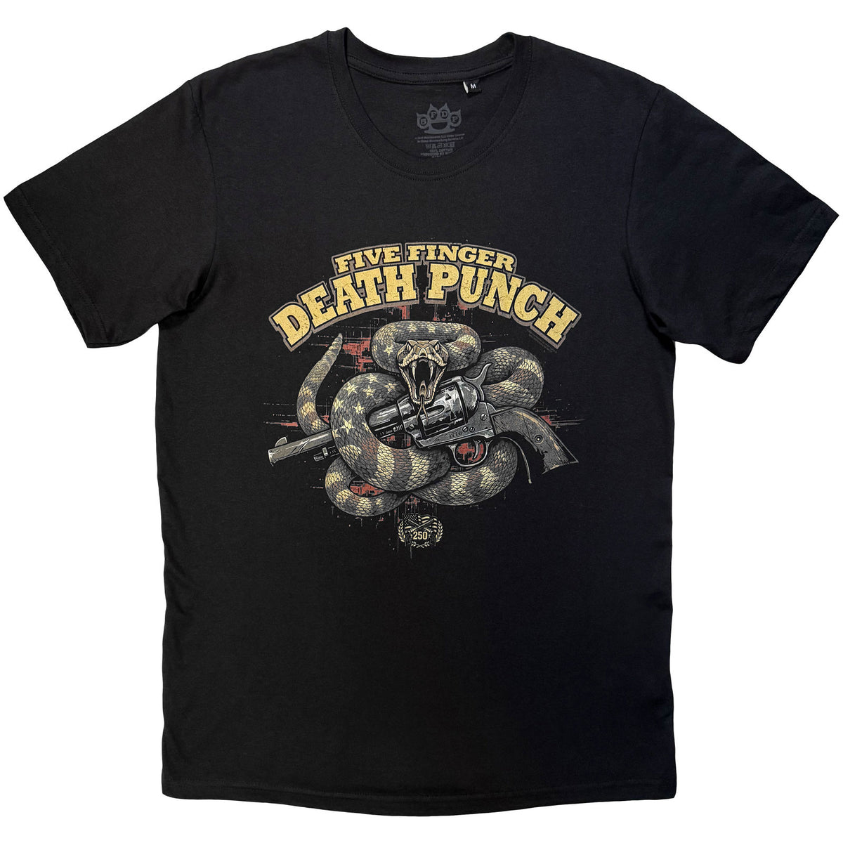 Five Finger Death Punch Unisex T-Shirt: Rattlesnake (Black)
