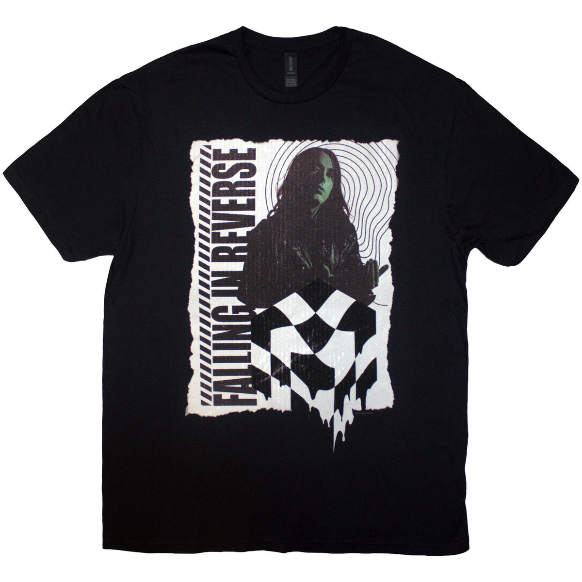 Falling In Reverse Unisex T-Shirt: 21 Chequered (Black)