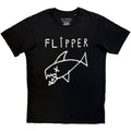 Flipper Unisex T-Shirt: Long Fish (Black)