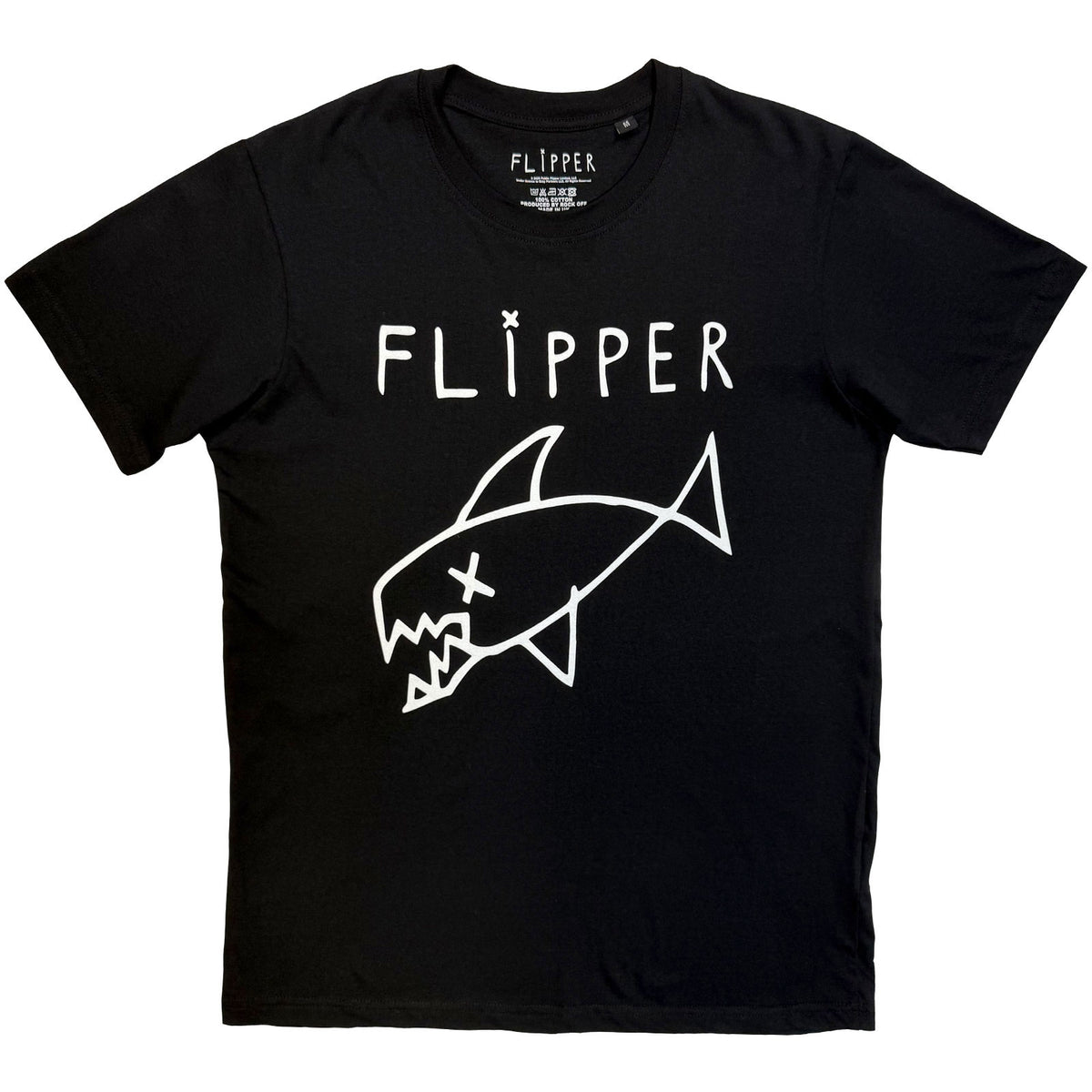 Flipper Unisex T-Shirt: Long Fish (Black)