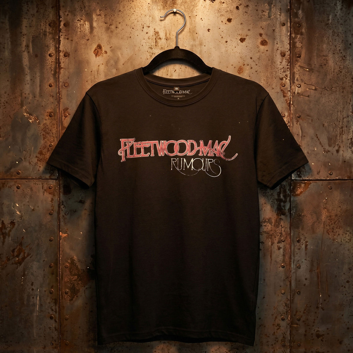 Fleetwood Mac Unisex Premium Carbon T-Shirt: Rumours (Black) (Back Print)
