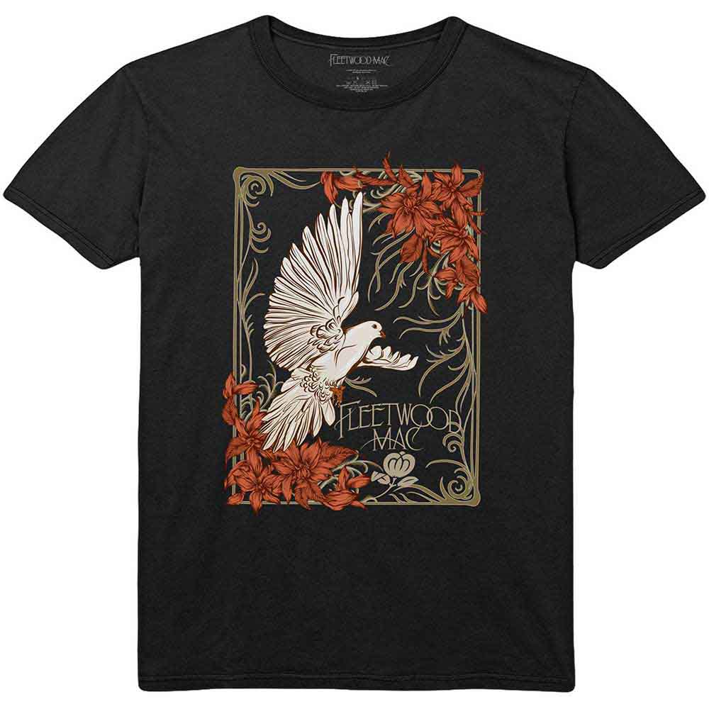 Fleetwood Mac Unisex T-Shirt: Dove (Black)