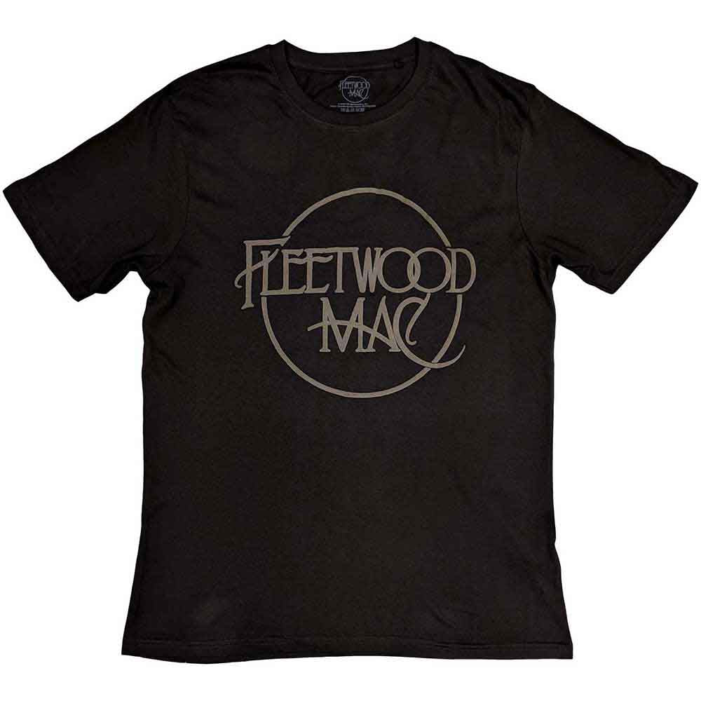 Fleetwood Mac Unisex T-Shirt: Classic Logo (Black) (Hi-Build)