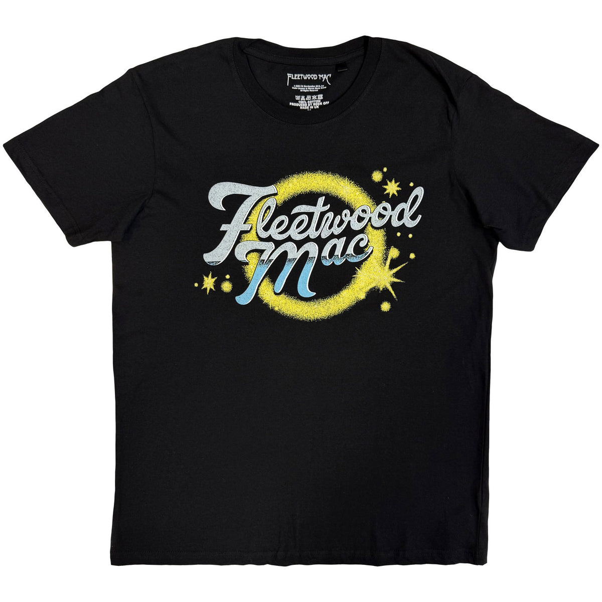 Fleetwood Mac Unisex T-Shirt: Circle Logo (Black)