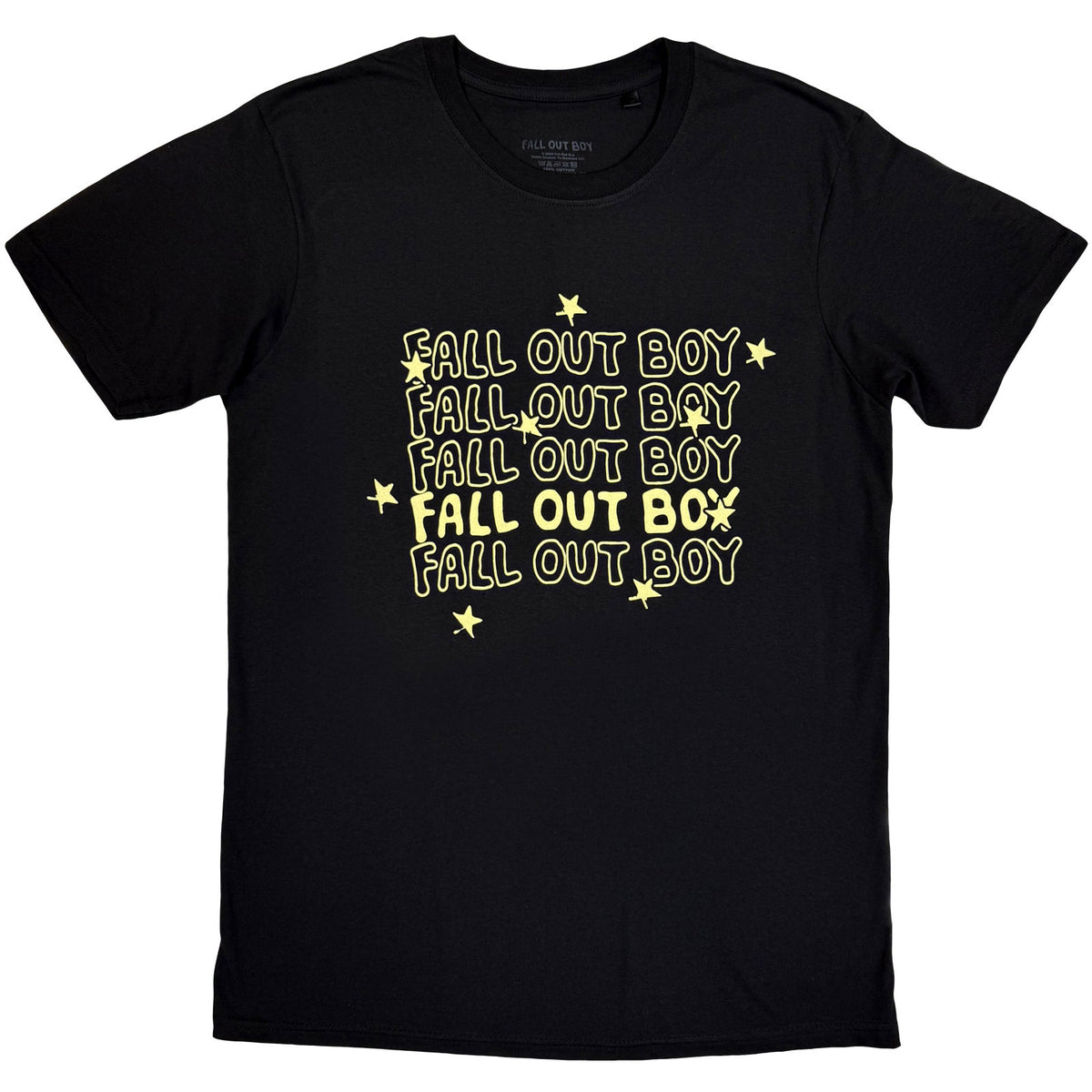 Fall Out Boy Unisex T-Shirt: Logo Repeat (Black)