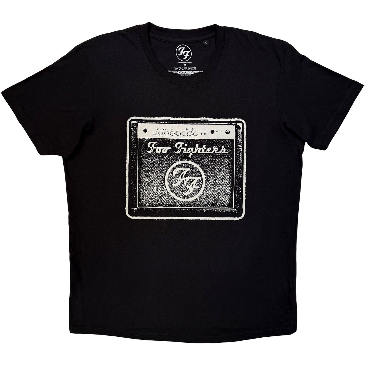 Foo Fighters Unisex Premium Carbon T-Shirt: Amp (Black)