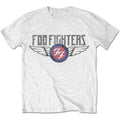 Foo Fighters Unisex T-Shirt: Flash Wings (White)
