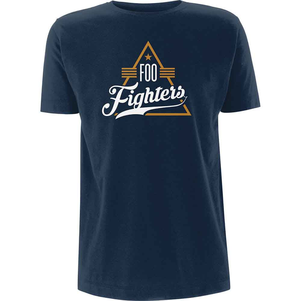 Foo Fighters Unisex T-Shirt: Triangle (Navy Blue)