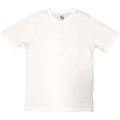 Foo Fighters Unisex T-Shirt: FF Logo (White) (Hi-Build)