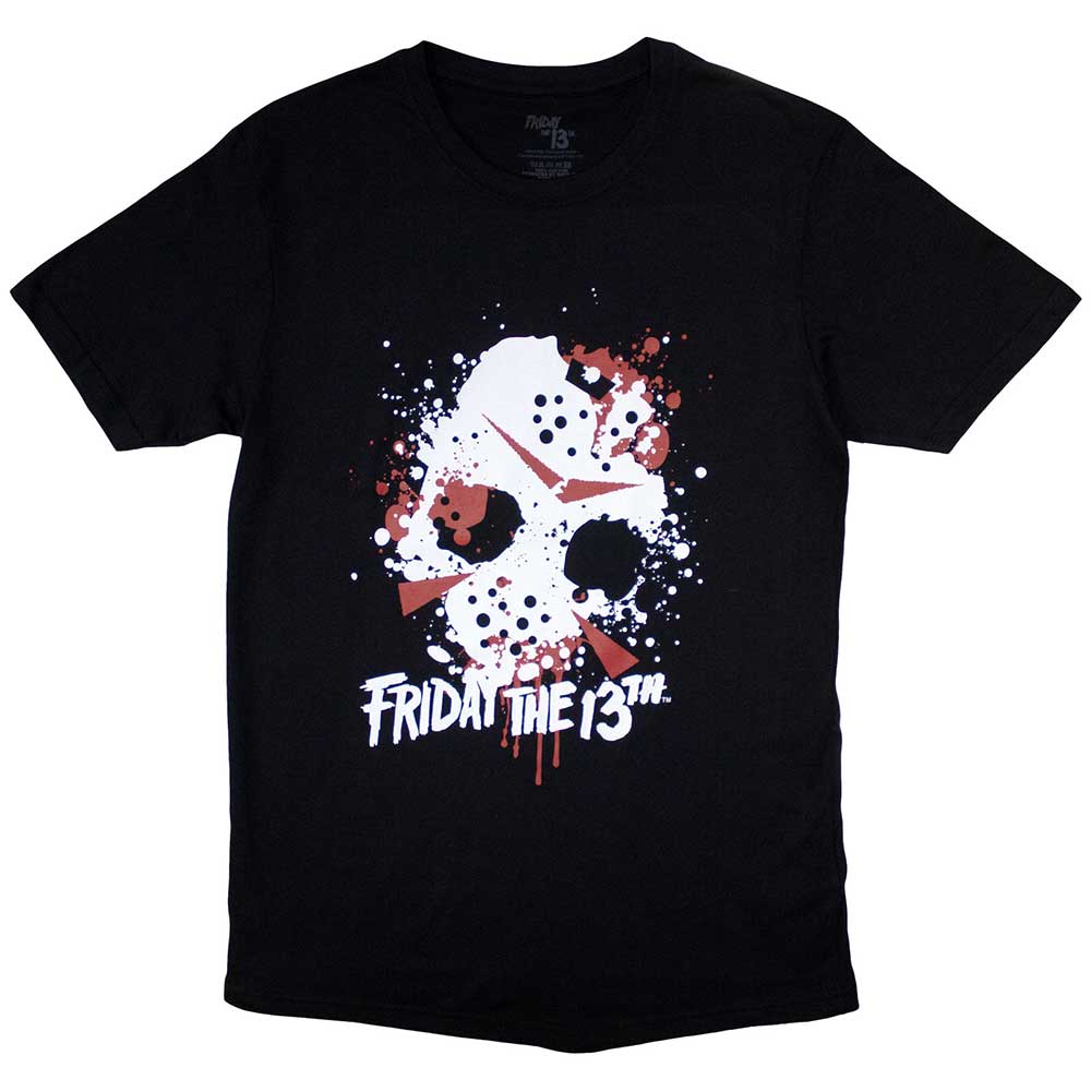 Friday the 13th Unisex T-Shirt: Jason Blood Splat (Black)