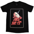 Friday the 13th Unisex T-Shirt: Jason Blood Mask (Black)