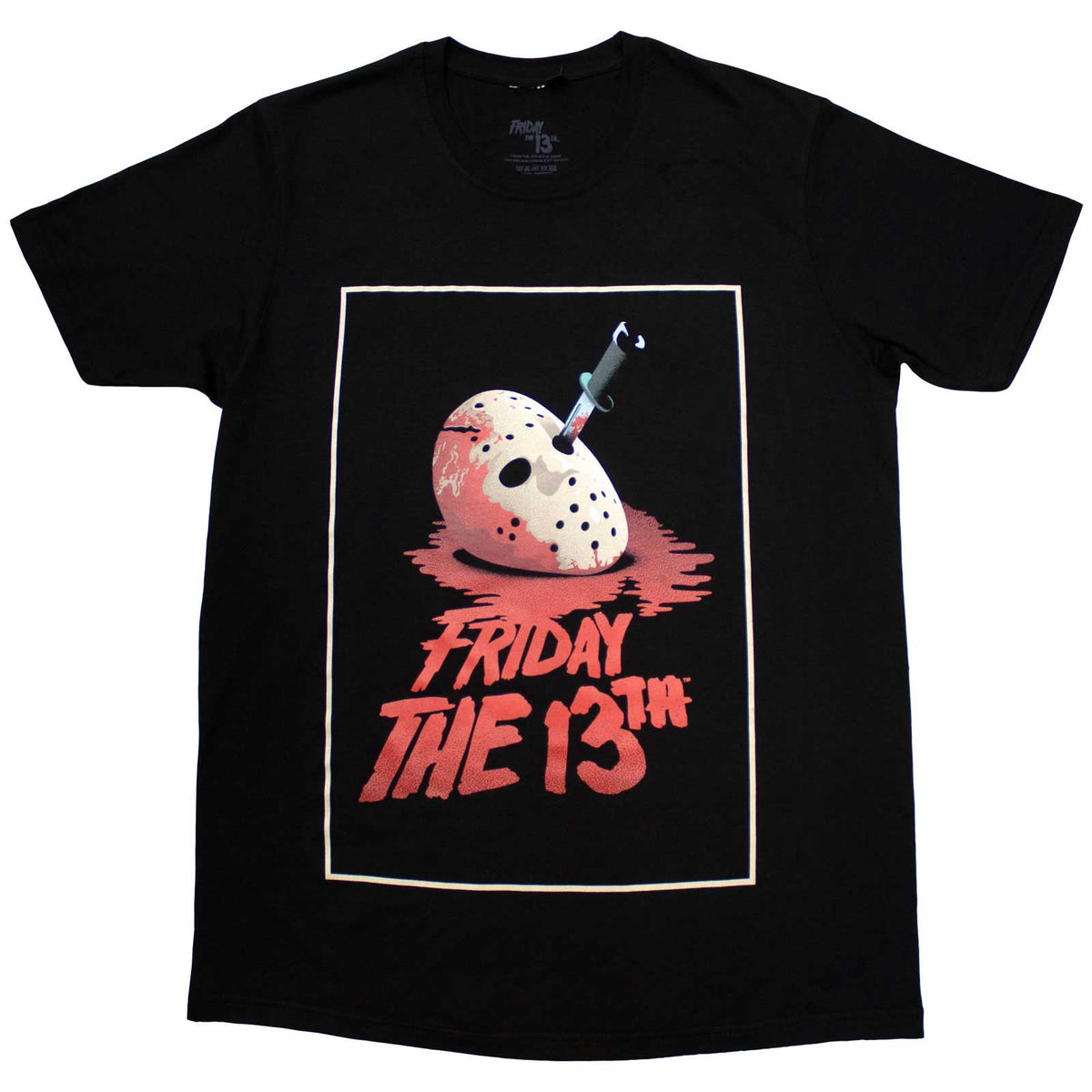 Friday the 13th Unisex T-Shirt: Jason Blood Mask (Black)