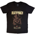 Five Finger Death Punch: Crossed Pistols Shadow Unisex T-Shirt (Black)
