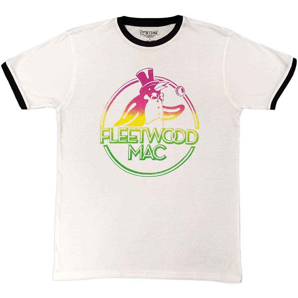 Fleetwood Mac: Penguin Unisex Ringer T-Shirt (White)