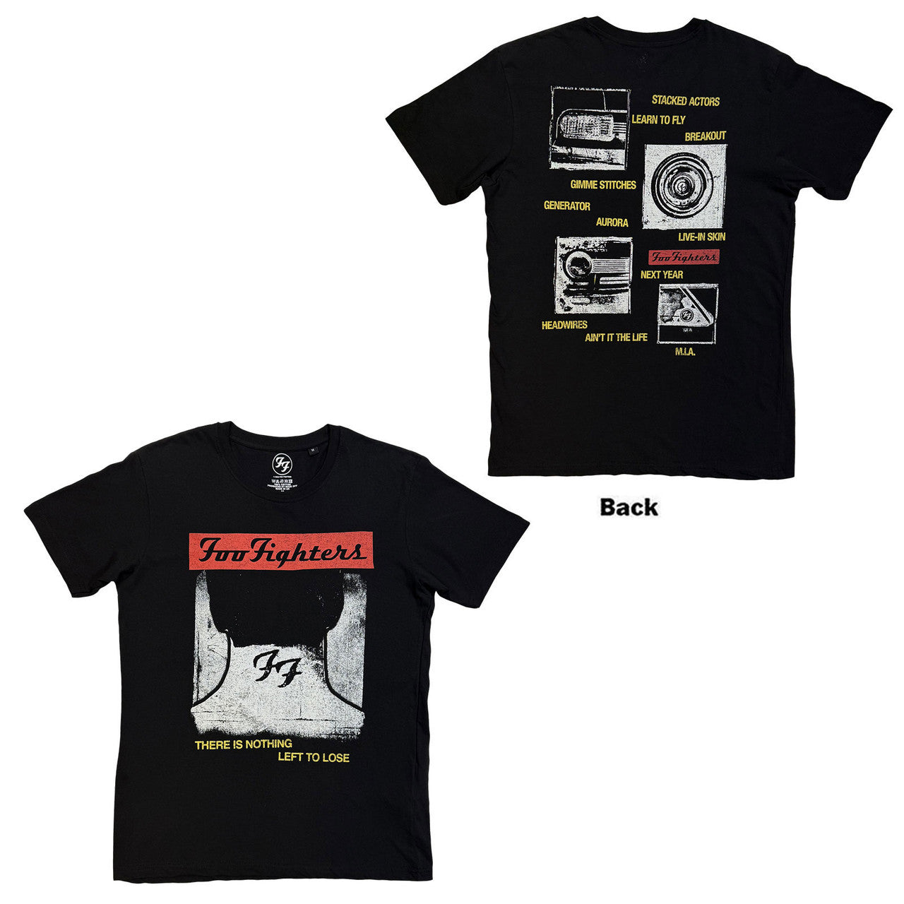 Foo Fighters: Nothing Left To Lose Unisex T-Shirt (Black) (Back Print)
